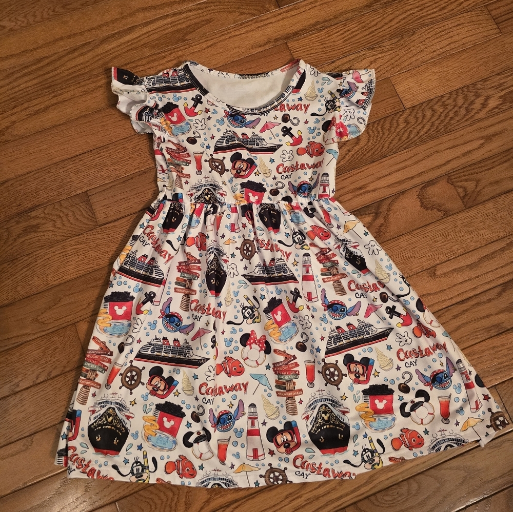 Colorful Nautical Kids Dress